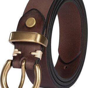 Luxury Women's Belt - 100% Genuine Leather, Vintage Style, Gift-Ready Packaging